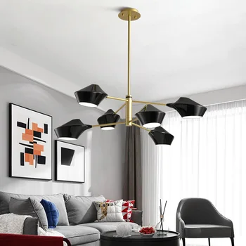 

Nordic Post-modern Minimalist Pendant Lamp Living Room Study Room Creative Personality Atmosphere Led Pendant Lights