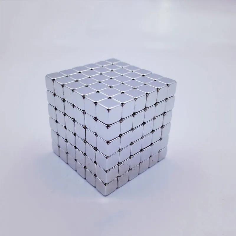 

216Pcs 5mm DIY Square Magnetic Cube Magnetic House Building Blocks Funny Design Modeling Toys For Gift
