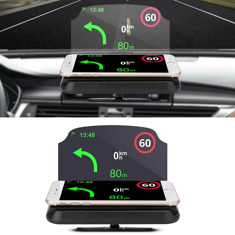 Автомобильный кронштейн для дисплея HUD Автомобили gps навигация мобильный телефон Автомобильный держатель лобовое стекло проектор автомобильные аксессуары