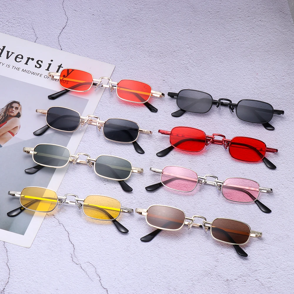 Oval Sunglasses Gold Silver Frame Retro Festival 400UV Gradient Mirror Glasses Small Metal Frame Unisex raybans women