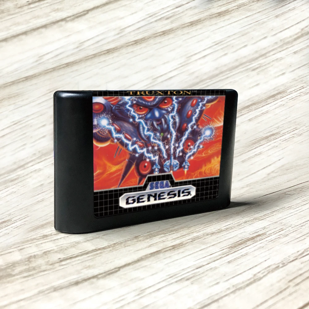 Truxton - USA Label Flashkit MD Electroless Gold PCB Card for Sega Genesis  Megadrive Video Game Console