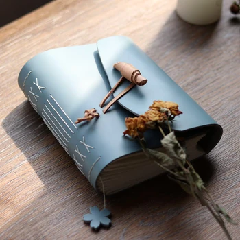 

High quality Leather Diary Notebook Handmade Bound Writing Sketchbook Travel Journal Blank Writing Paper Note Books Gift