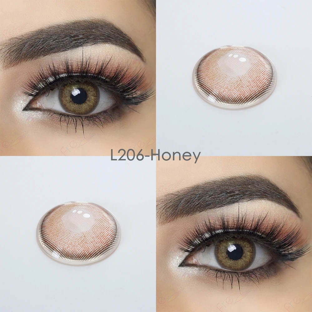 L206-Honey Цветные контакты Canna Roze - Цвет: L206-Honey