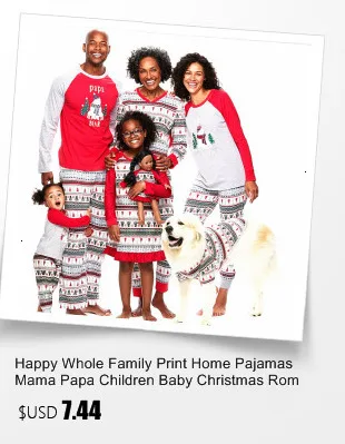 Семейные пижамные комплекты на год; Рождественская домашняя одежда для сна; модная Одинаковая одежда для всей семьи; одежда для фотосессии
