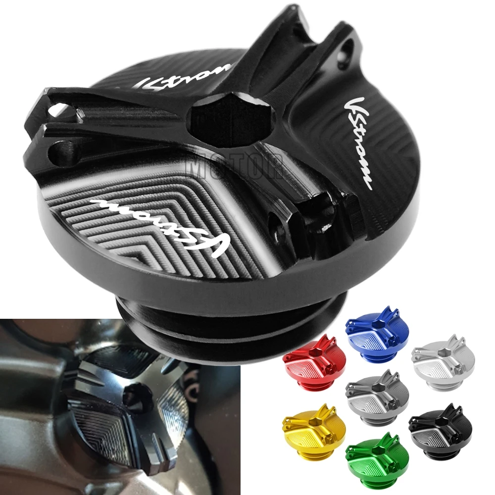 

For Suzuki DL650 V-STROM 2004-2012/DL1000 VSTROM 2002-2016 DL 650/1000 Motorcycle CNC Engine Oil Cup Cover Oil Filler Cap Plug