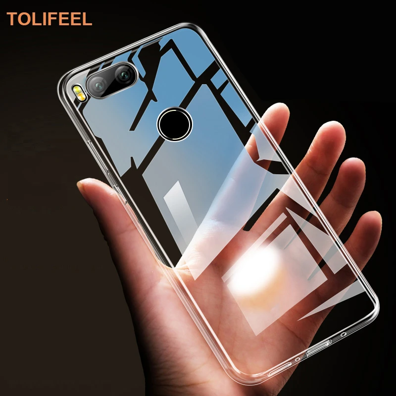 TOLIFEEL For Xiaomi Mi5X A1 Case Silicone Cover Slim Transparent Phone Protection Soft Shell For Xiaomi A1 Mi 5X Back Capa