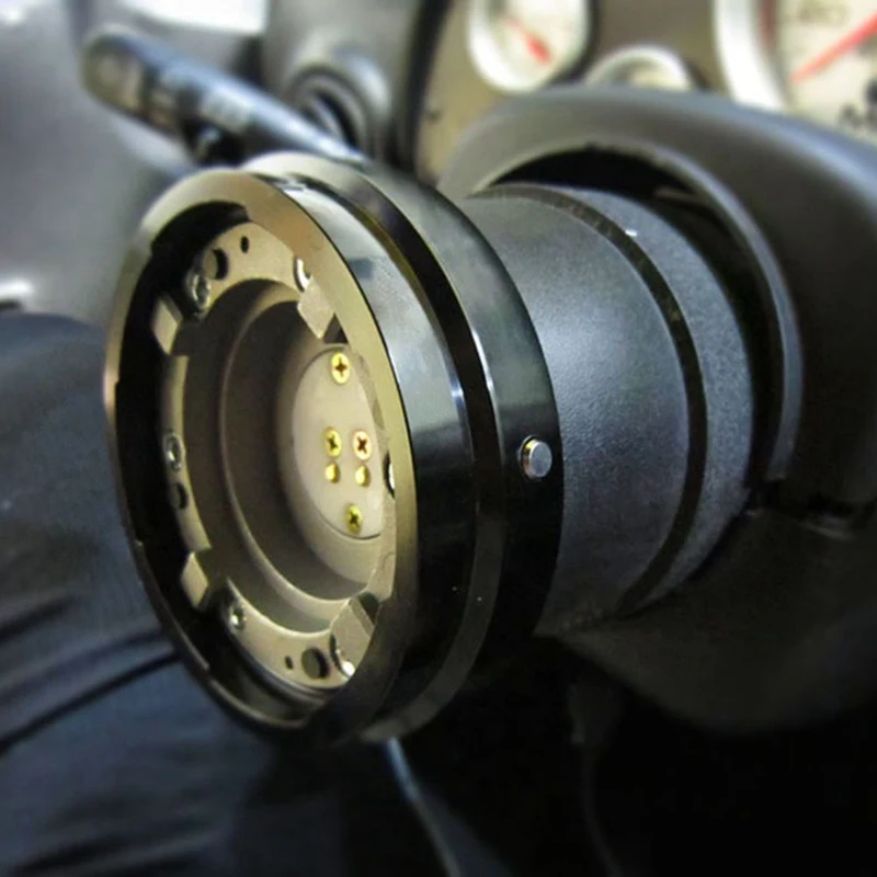 Thin Version 6 Hole Steering Wheel Quick Release Hub Adapter Snap Off Boss kit
