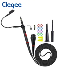 Cleqee – sonde d'oscilloscope P7200 200MHz, capuchon de protection BNC, portée X1/X10 avec anneaux de couleur