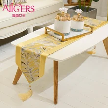 Avigers роскошные современные желтые настольные бегуны домашние декоративные для свадебной вечеринки домашний отель