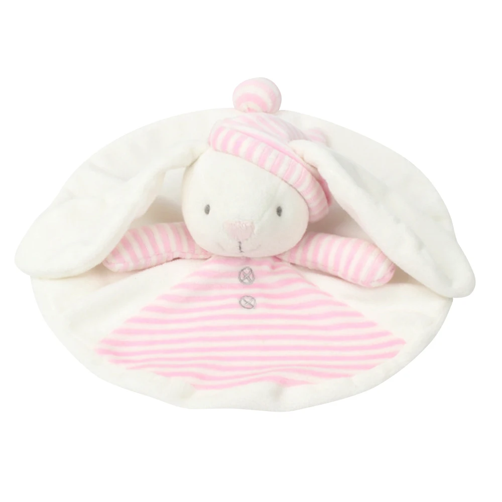 Детское успокаивающее полотенце с кроликом для новорожденных; Мягкие погремушки для сна; плюшевая игрушка; успокаивающий милый медведь;