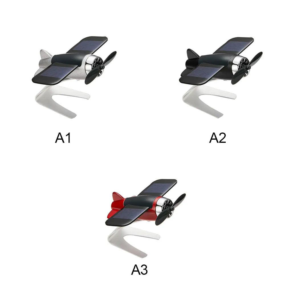 Освежитель воздуха для автомобиля, модель самолета, солнечная энергия, ароматерапия, украшение интерьера