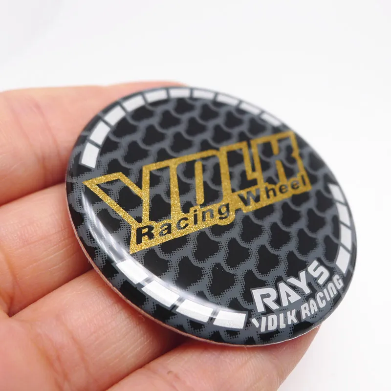 Car Rims Hubcap Emblem Badge Wheel Center Caps Sticker 4pcs for Volk Racing