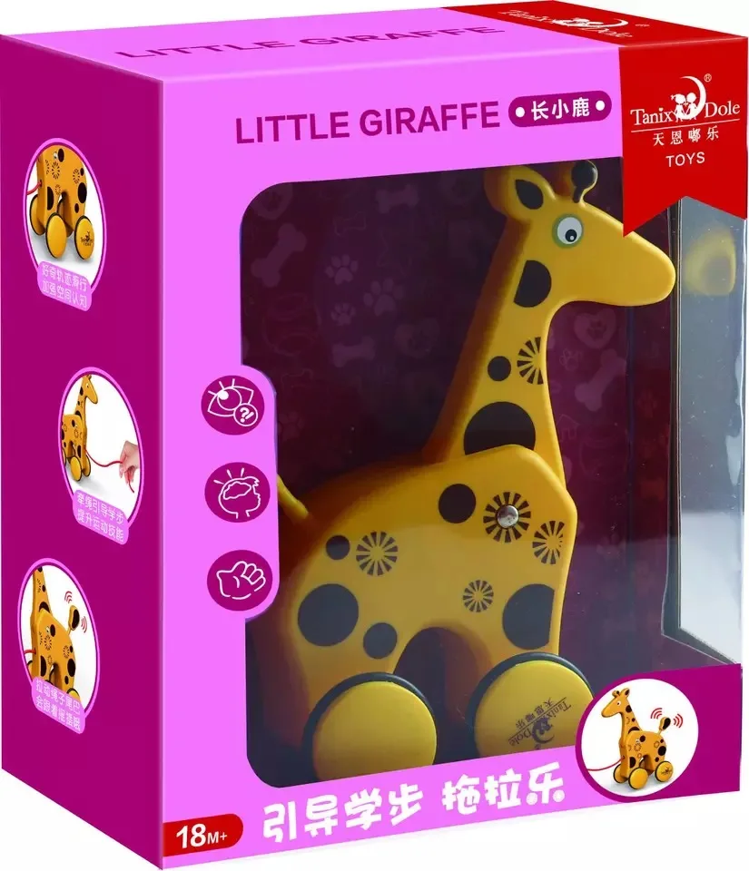 Обучающее одеяло, подушка флисовые игрушки для детей 1-3 лет, Игрушки Для Животных, Игрушки для раннего обучения - Цвет: Little Giraffe