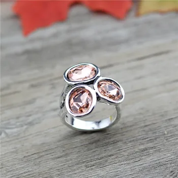 Anslow Trendy Fashion Retro Classic Large Oval Crystal Wedding Finger Ring For Women Couples Lovers Promise Ring Gift LOW0049AR