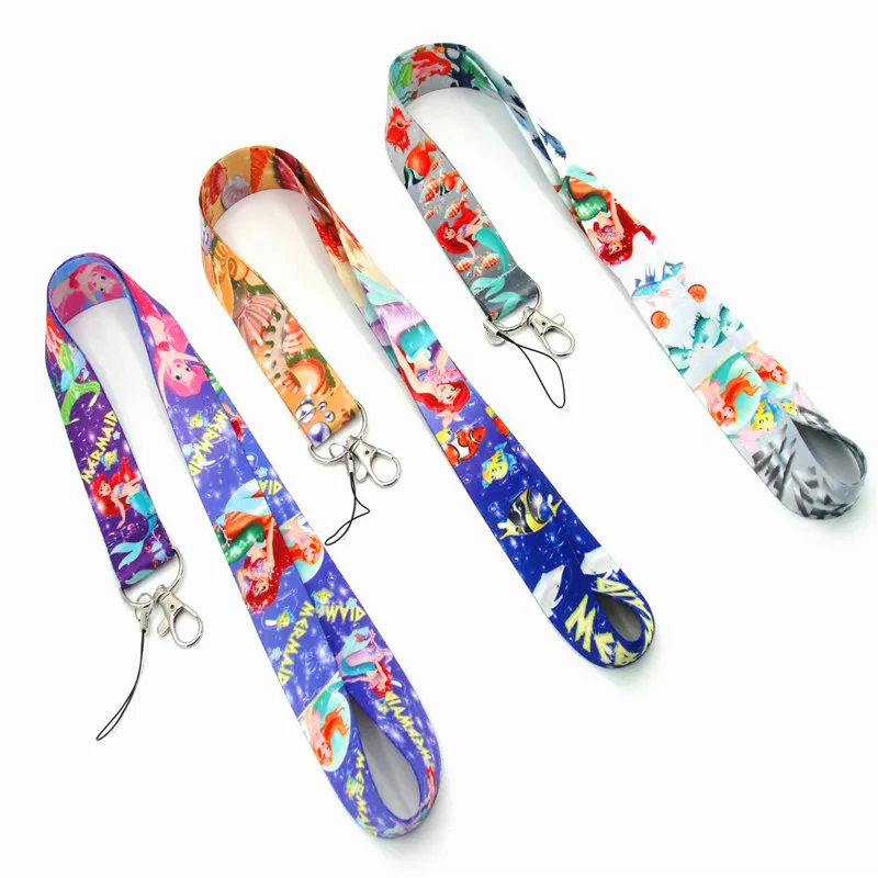 New anime Cute Cartoon Neck Strap Lanyard for keys ID Card Gym Mobile Phone Straps USB badge holder DIY Hang Rope
