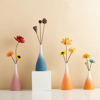 

European Ceramic Vase Modern Porcelain Vase Fashion Flowerpot Dry flower vase Room Study Corridor Wedding Home Decoration