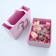 Детские аксессуары для волос, комплект из 24 предметов в Корейском стиле для девочек, повязка на голову, заколки, захват, Южная Корея, милый детский комплект