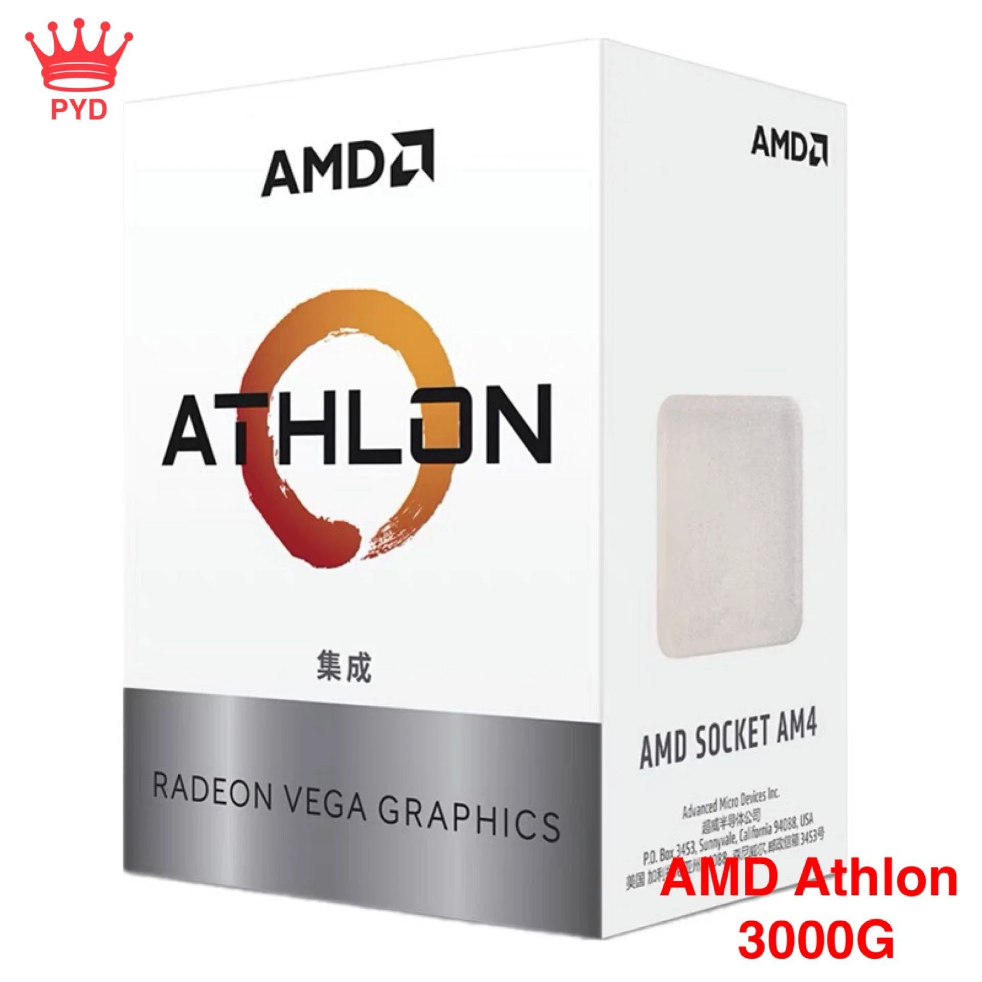 AMD Athlon 3000G X2 3000G 3.5 GHz Dual-Core YD3000C6M2OFH/YD3000C6M2OFB Socket AM4 New boxed microprocessor with fan