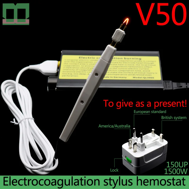  Electrocoagulation stylus hemostat metal case Stop bleeding during surgery Electric coagulation pen