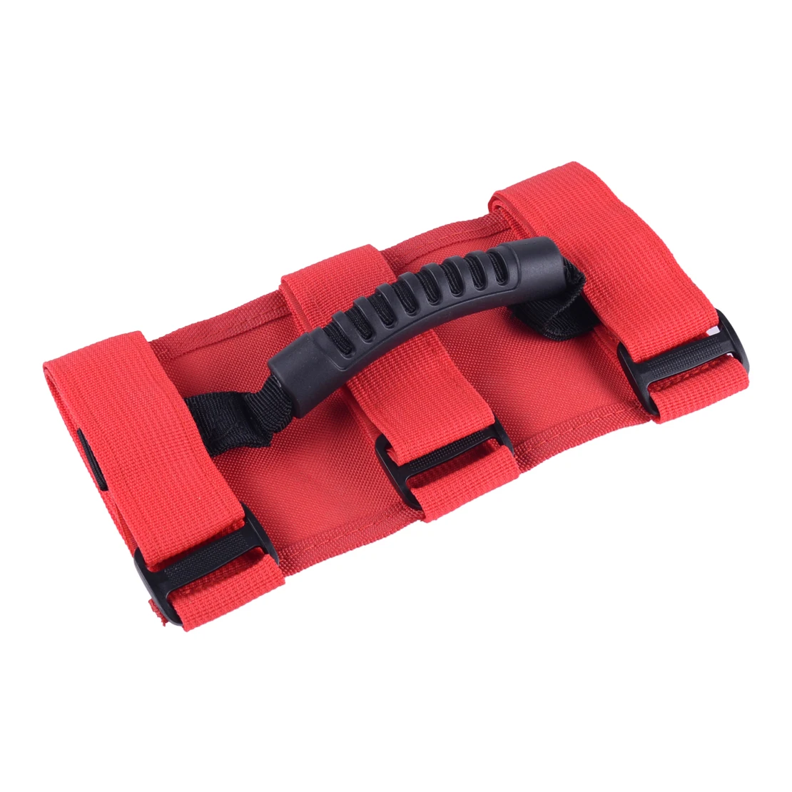 Beler 2 шт. красный поперечной поручни ручка ремень подходит для Jeep Wrangler YJ TJ JK JL 1995