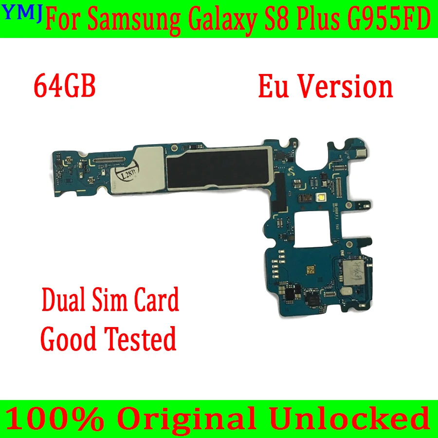 

Original unlocked for Samsung Galaxy S8 Plus G955FD Motherboard,EU version for Galaxy S8 Plus G955FD Logic Board Good Tested