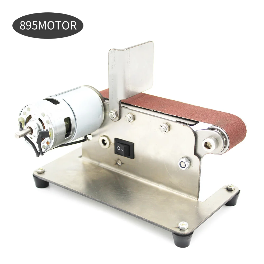

Horizontal Belt Sander Mini Electric Belt Grinding Sander Multifunctional Grinder DIY Polishing Grinding Machine