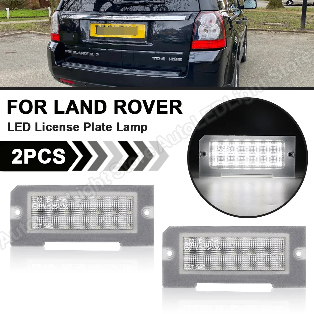 

2Pcs For Land Rover Freelander I 1997 1998 1999 2000 2001 2002 2003 2004 2005 2006 LED License Number Plate Light Lamp