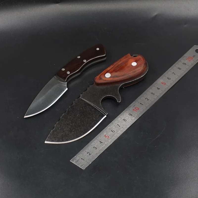 Тактический нож с неподвижным клинком нож Открытый охотничий нож для выживания боевой походный карманный маленький прямой нож EDC инструменты для самообороны