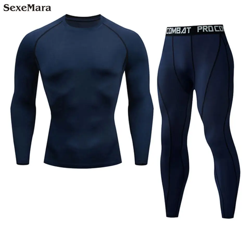 Sets Мужская спортивная одежда для занятий фитнесом, для занятий спортом, физкультурой, костюмы для тренировок, бега, спортивная одежда, спортивный костюм, сухая посадка - Цвет: Sets