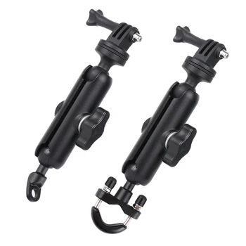 

Motorcycle Handlebar Rear Mirror Mount Rail Gopro 9 8 7 Xiaomi Yi 4K SJCAM Sony EKEN DJI OSMO Action Sports Holder Ram Mounts