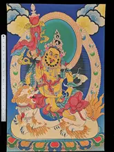 

YIZHU CULTUER ART COLLECTION VINTAGE DECORATION SACRED BUDDHIST BUDDHAS THANGKA PAINTINGS
