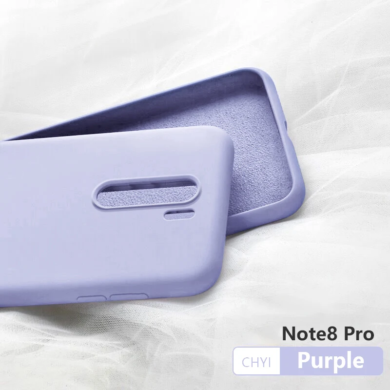 purple Чехол для xiaomi redmi note 8t 7 pro 8a mi a3 note 10 9t cc9 se lite чехол funda аксессуары для телефона чехол жидкие силиконовые крышки - Цвет: purple