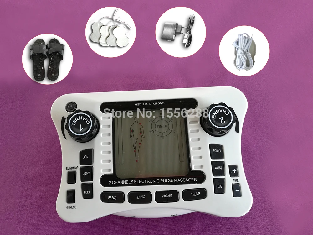 Digital meridian fields low frequency fields of household electronic acupuncture cervical lumbar spine pulse massager