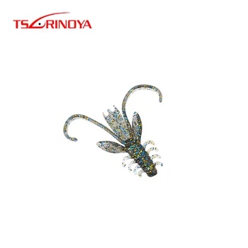

TSURINOYA 4cm/1g 5cm/2.1g Soft Bait Silicone Shrimp Long Tail Wobblers Soft Bait Isca Artificial Para Souple Pesca Leurre