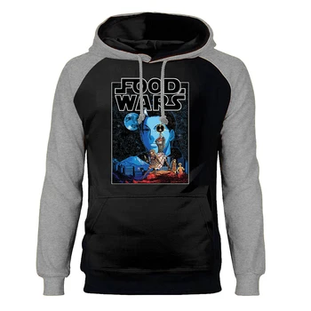 

Food Wars Hoodies Anime Japanese Harajuku Nakiri erina Hooded Sweatshirts Raglan Yukihira soma Print Streetwear Sportswear Mens