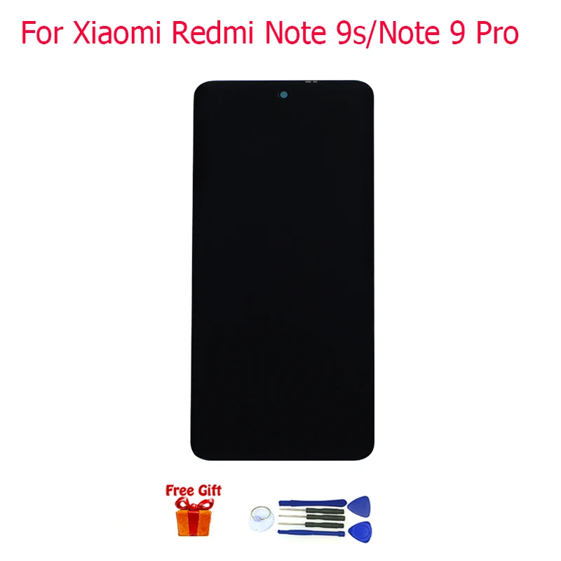 Для Xiaomi Redmi Note 9s дисплей ЖК экран Замена для redmi примечание 9 pro дигитайзер сборки сенсорной панели
