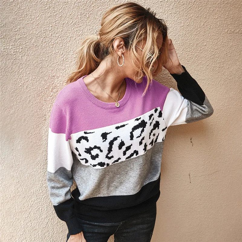 Autumn Winter Women's Sweaters O-Neck Loose