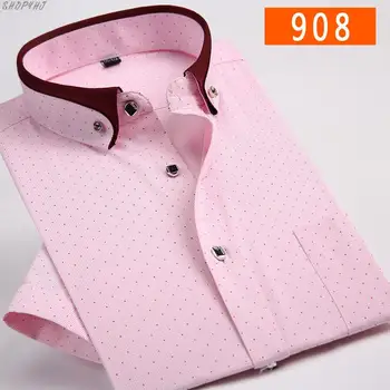 

New arrival fashion male formal casual men's shirt short sleeve super large plus size M-9XL Business Young summer high quality