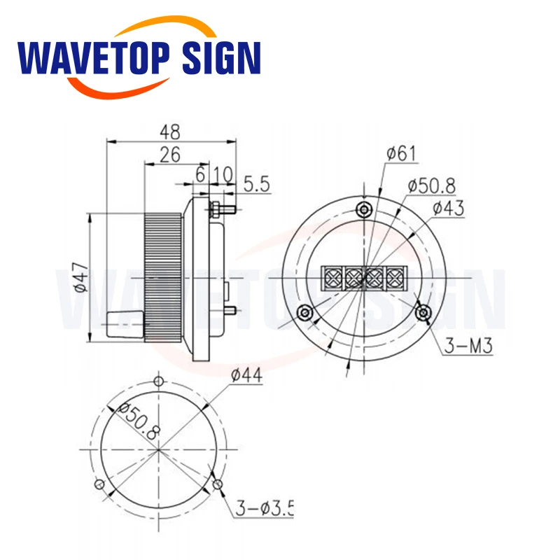 Eletrônico da Roda de Mão do Cnc. Diâmetro Pulso 100 Tensão v 12v 24v Pinos 4 ou 6 60 5 80mm - Image 6