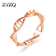 Zyzq criativo geométrico aberto anel banda personalidade design em forma de corrente banhado a prata oco para fora acessórios por atacado lotes & a granel