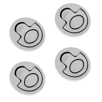 

4x Round 50mm/2'' Hatch Pull Handle / Flush Lifting Ring Hatch Locker Latch Boat Caravan RV Hardware Marine 316 Stainless Steel