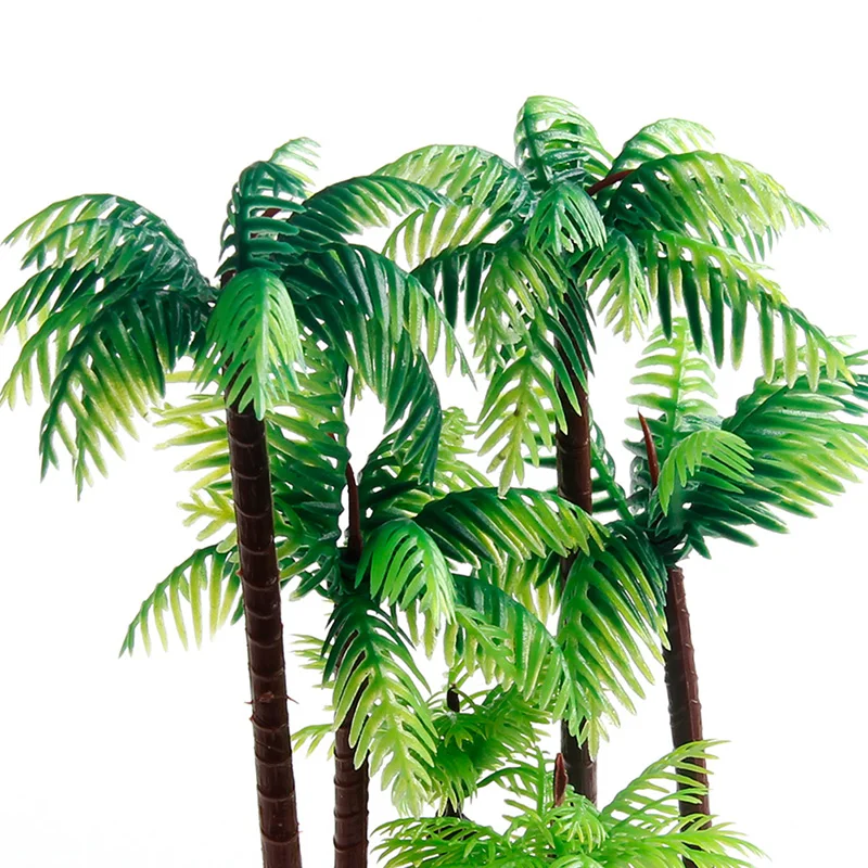 Пластик кокосовое дерево аквариум пальмовые растения Украшение для аквариума