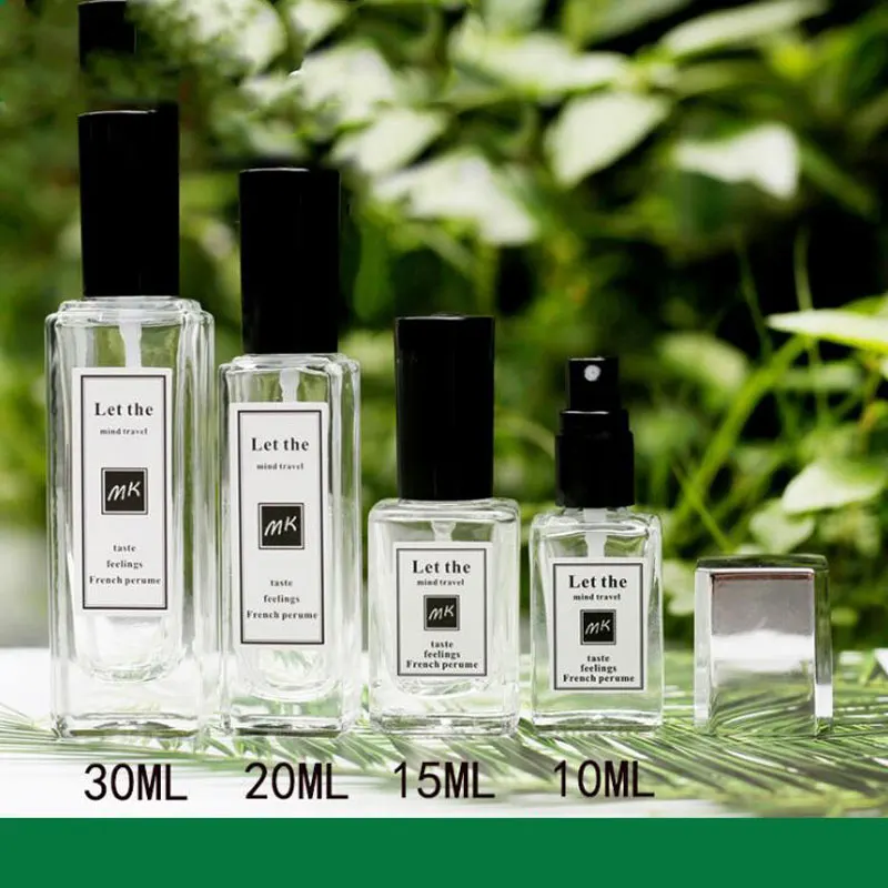 

30ml 20ml 15ml 10ml Spray Perfume Bottle Essential Oil Vial Fine Mist Spray Glass Bottle Empty Liquid Dispenser 25pcs/lot