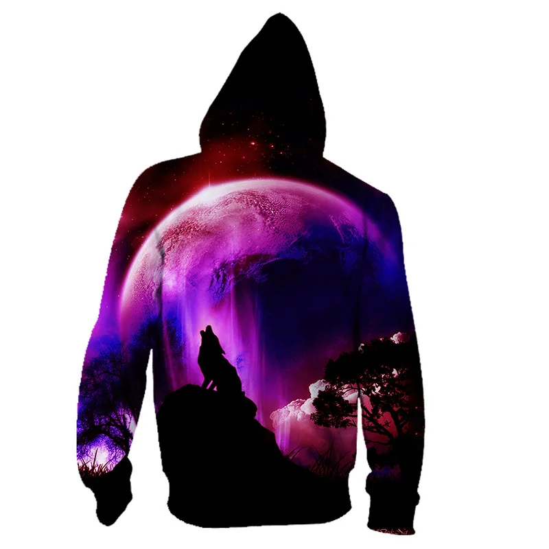 XS-5XL новейший Волк 3D принт животные крутые забавные Hooides мужские с длинным рукавом осень зима мужской модный свитер Hooides