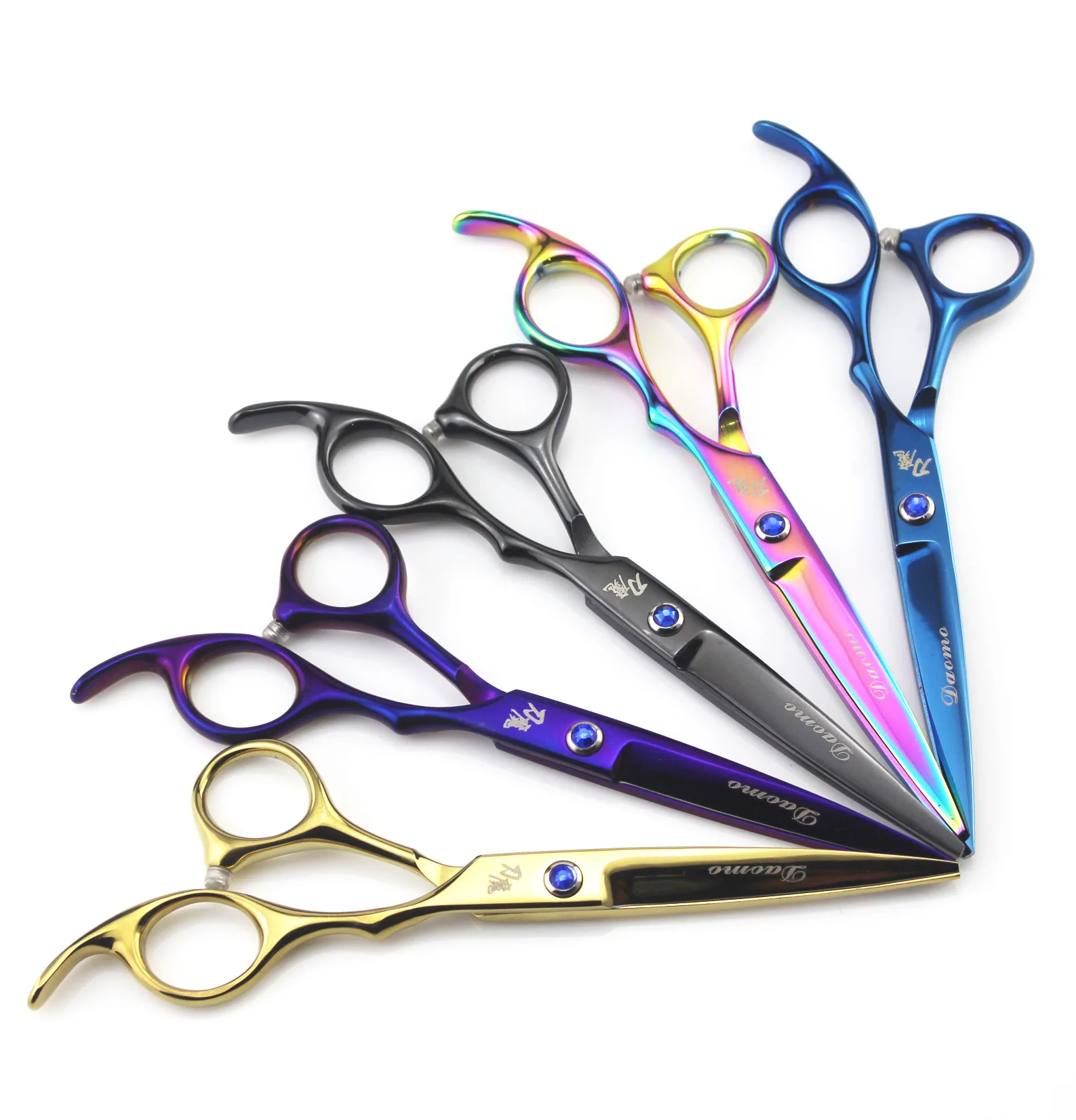 

6.0-Inch dao mo Color Hairdressing Scissors Hair Scissors Straight Snips Bangs Thinning Scissors Thinning Shear