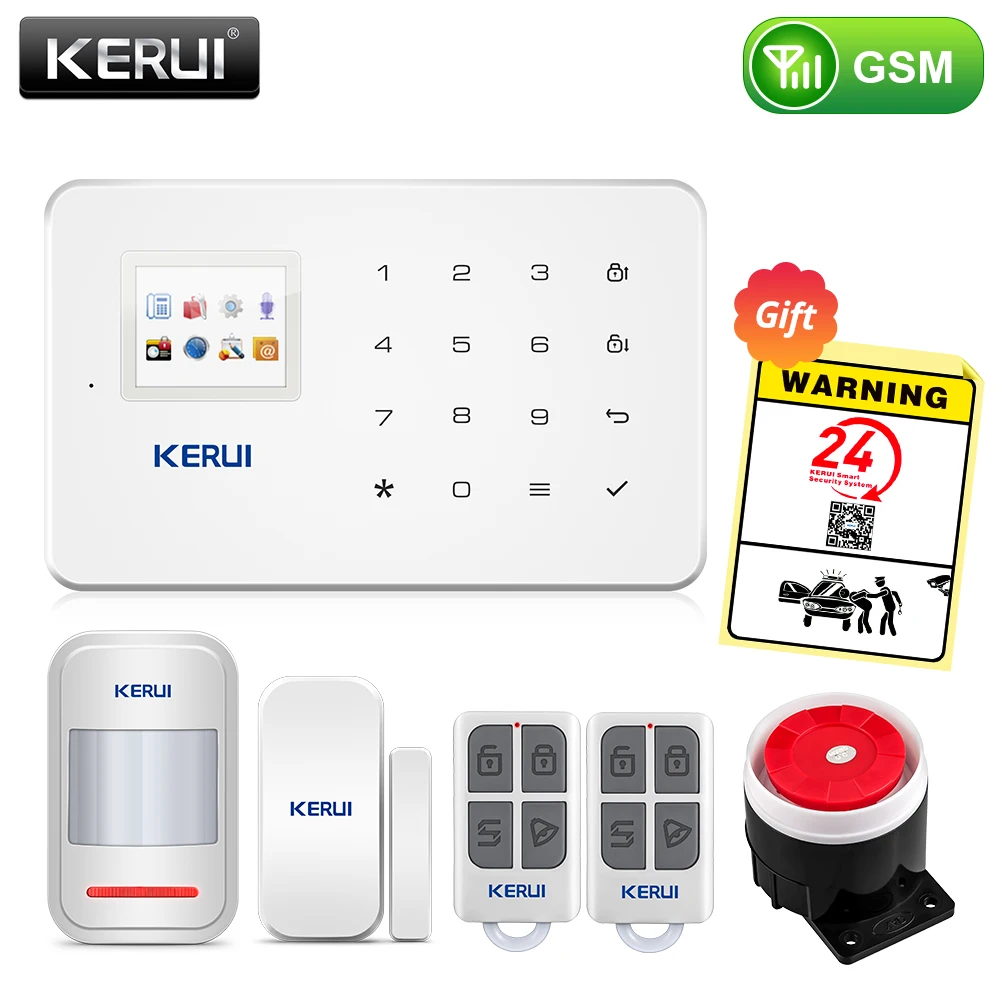 KERUI GSM охранная сигнализация Русская прошивка Дистанционное управление Приложение для IOS/Android - Цвет: GSM Alarm 1