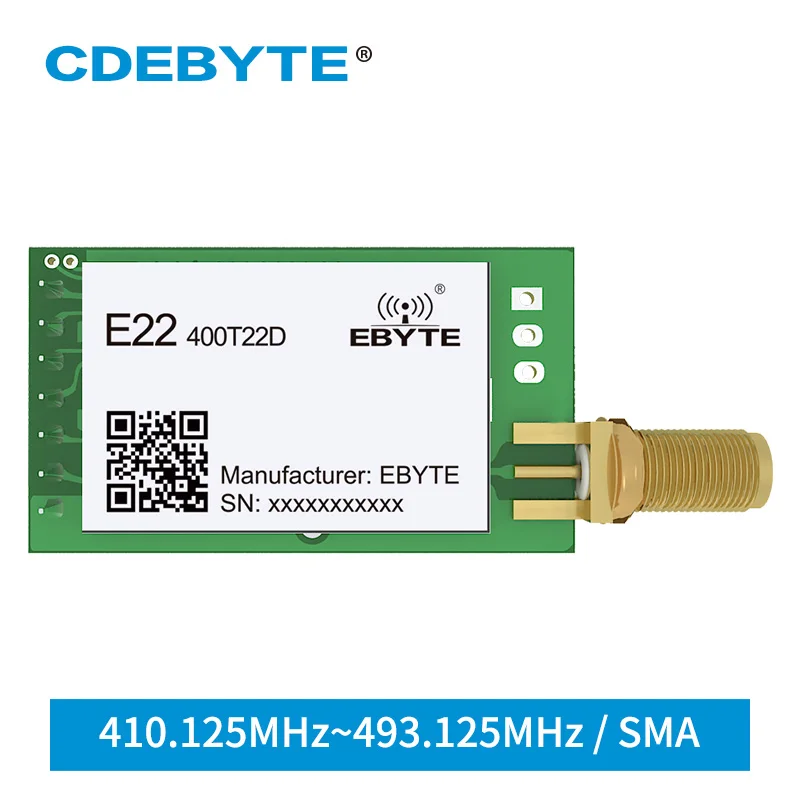 433 МГц SX1268 LoRa модуль 22dBm IoT трансивер UART дальний E22-400T22D SMA-K Интерфейс Беспроводной