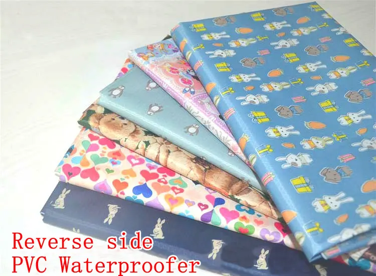210D мультфильм набивная рубашечная ткань ПВХ водонепроницаемая Влагонепроницаемая ткань пошив швейной ткани 100x145 см