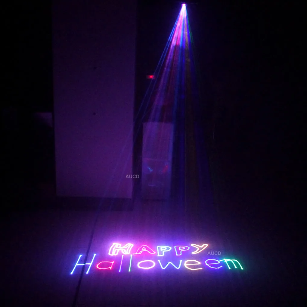 1 Вт DMX ILDA RGB сканер цветной анимационный белый лазерный проектор Luces Beam DJ огни