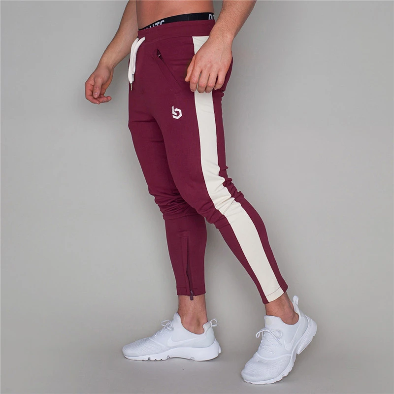 Men Joggers Casual Pants Fitness Men Sportswear Pants Bottoms Skinny Sweatpants Trousers Black Gyms Jogger Sweat Pants